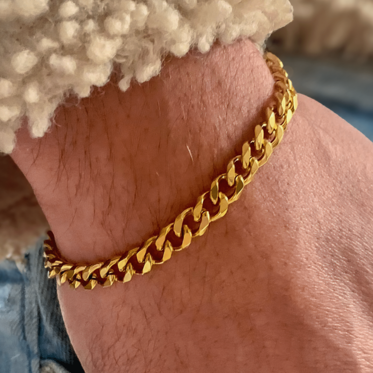 LUXRI 18K Gold Plated Micro Cuban Bracelet