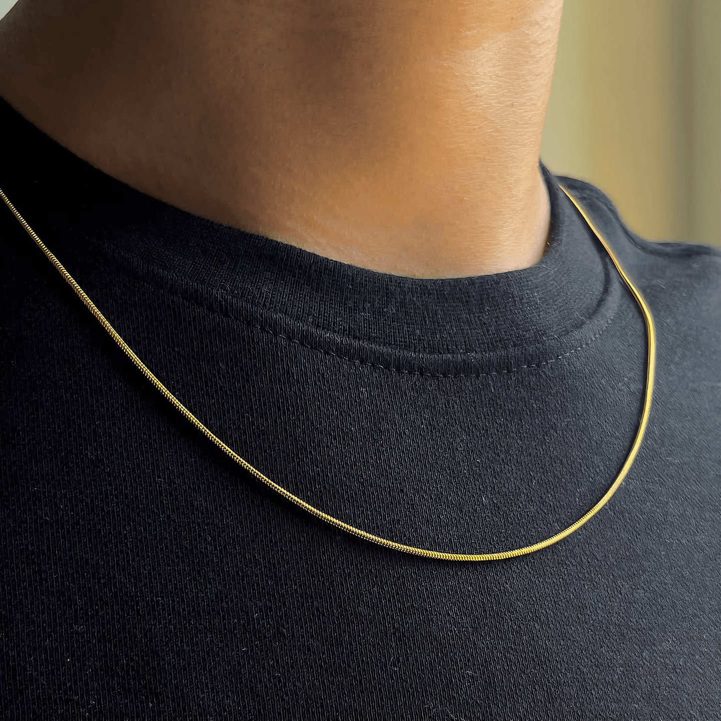 LUXRI 18K Gold Plated Micro Sway Chain